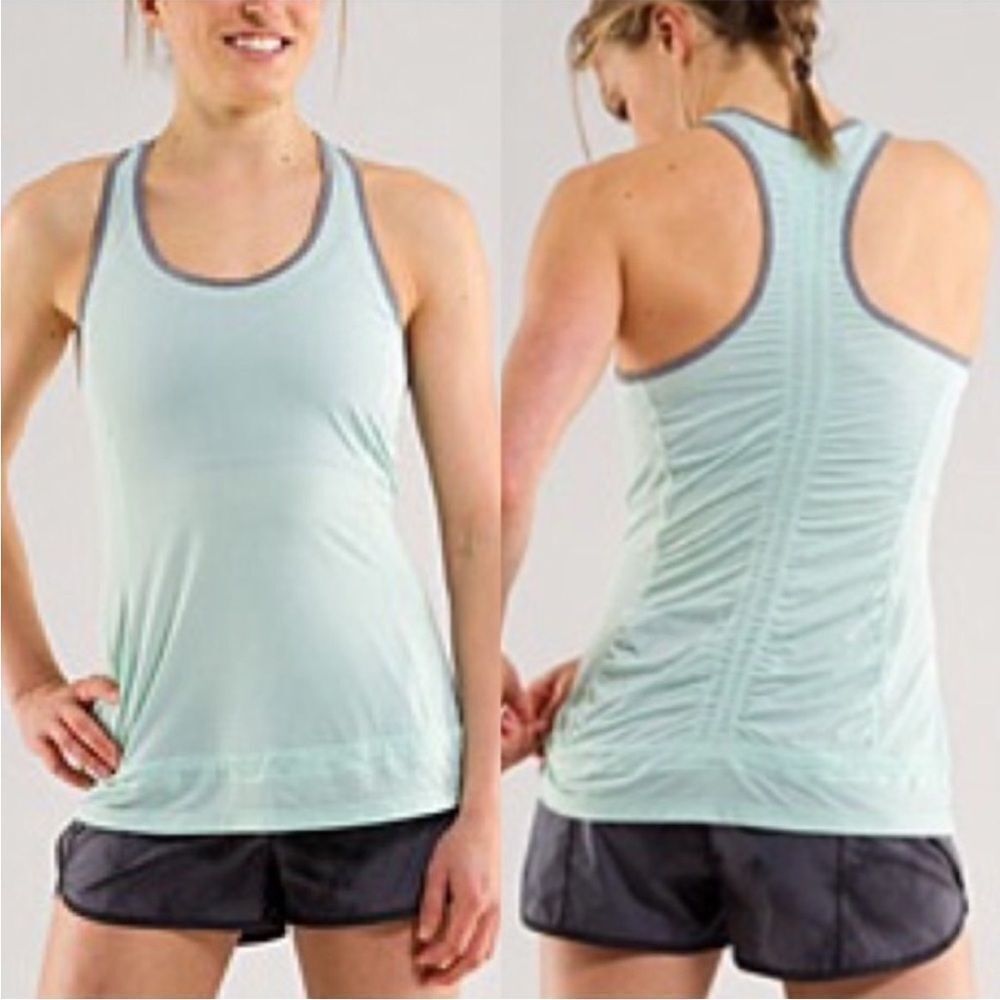 LULULEMON Seafoam Green Energy Run Tank Top-8